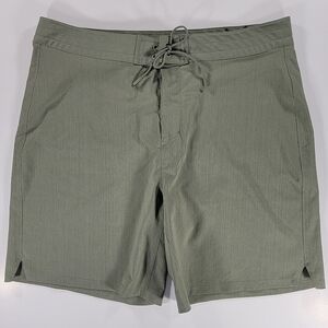 Western Rise Mens 38 Nomad Boardshorts Sage Green Stretch Performance Surfing
